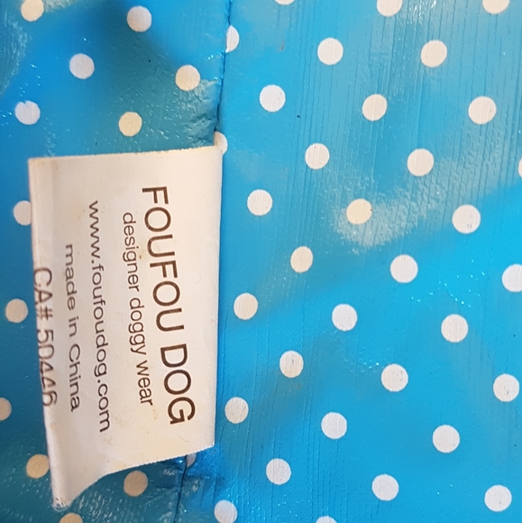 FouFou Dog- Small Reversible Rain jacket - Picture 5 of 6